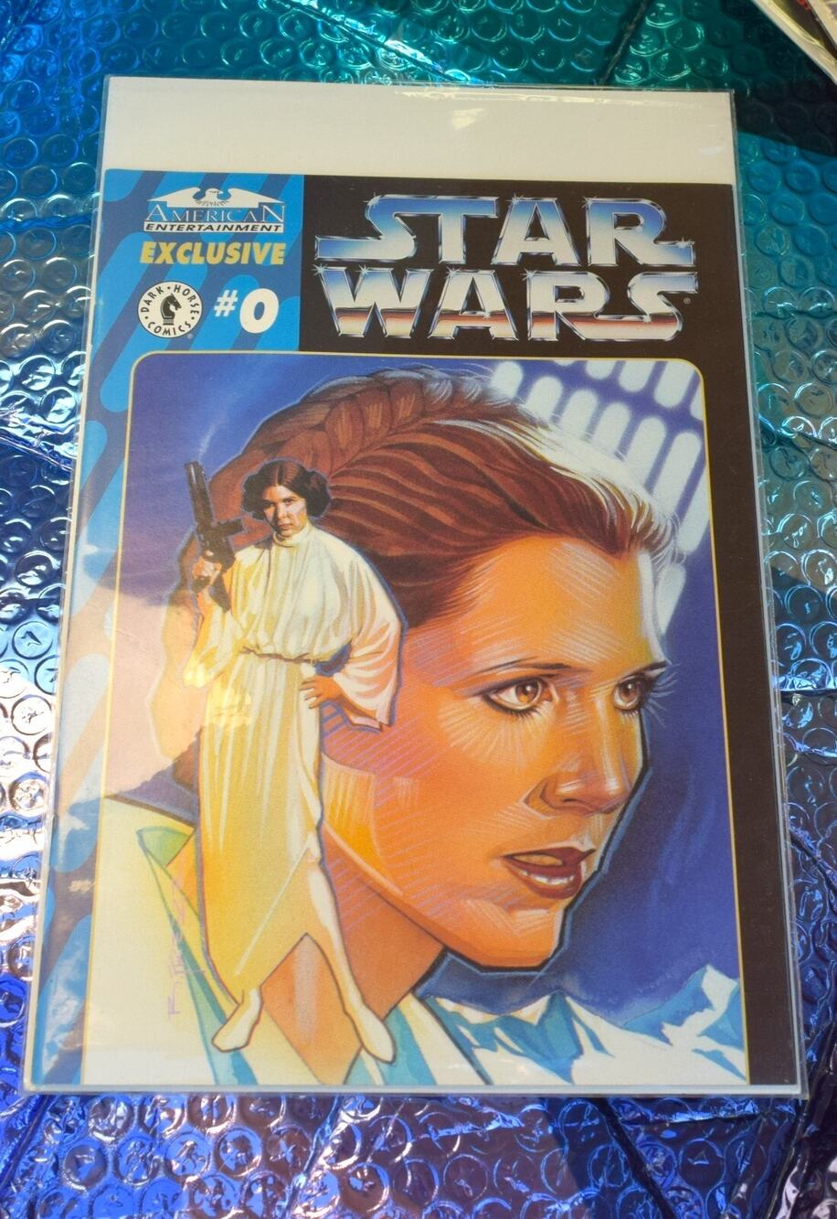 STAR WARS #0 RARE AMERICAN ENTERTAINMENT EXCLUSIVE AWESOME PRINCESS LEIA COVER!